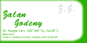 zalan godeny business card